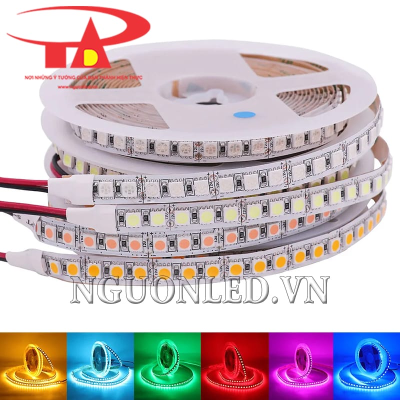 Led dây dán 5050 dùng cho thanh nhôm định hình