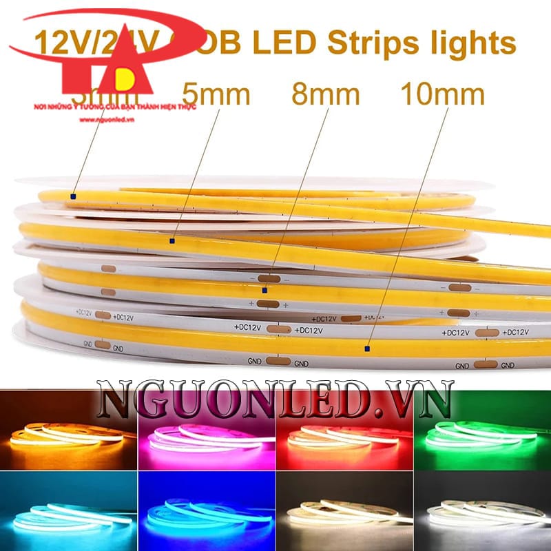 Led dây COB dùng cho thanh định hình nhôm