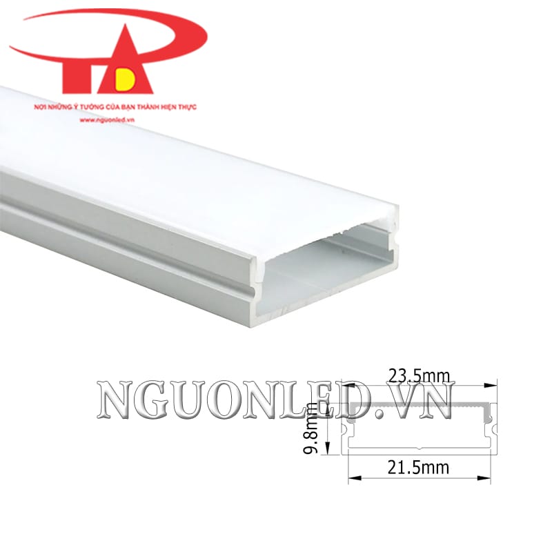 Thanh định hình nhôm U 24x10