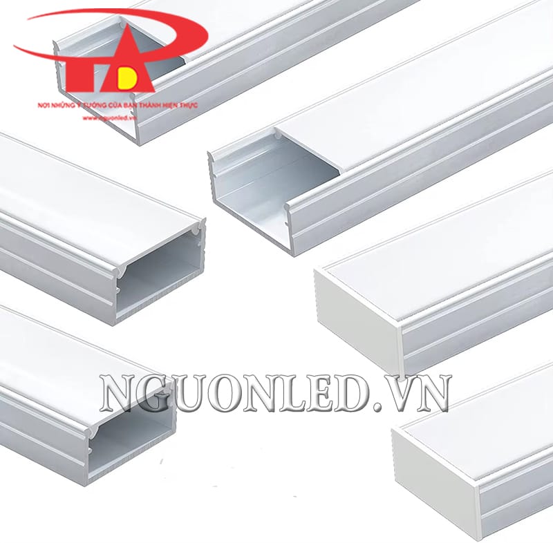 Thanh nhôm profile U 24x10 lắp nổi