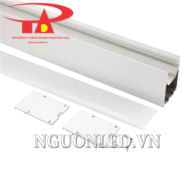 Thanh định hình nhôm U gắn nổi 50x75