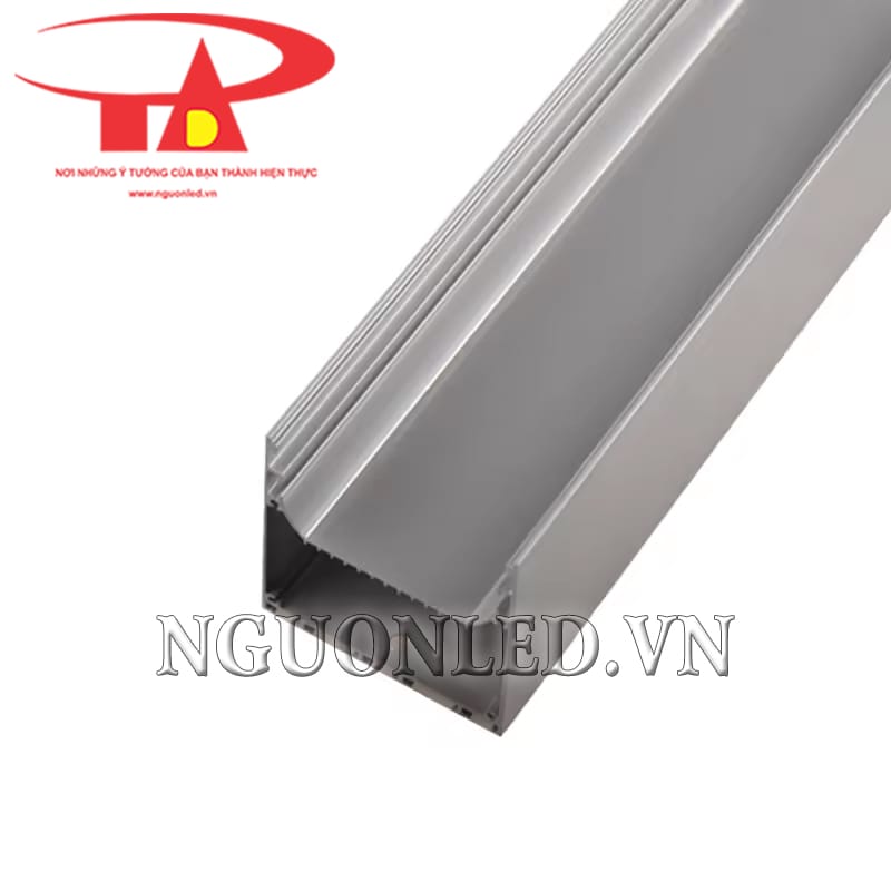 Thanh nhôm profile U 76x76 gắn nổi giá rẻ