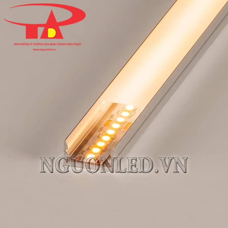 Thanh nhôm định hình đèn led U 14x7