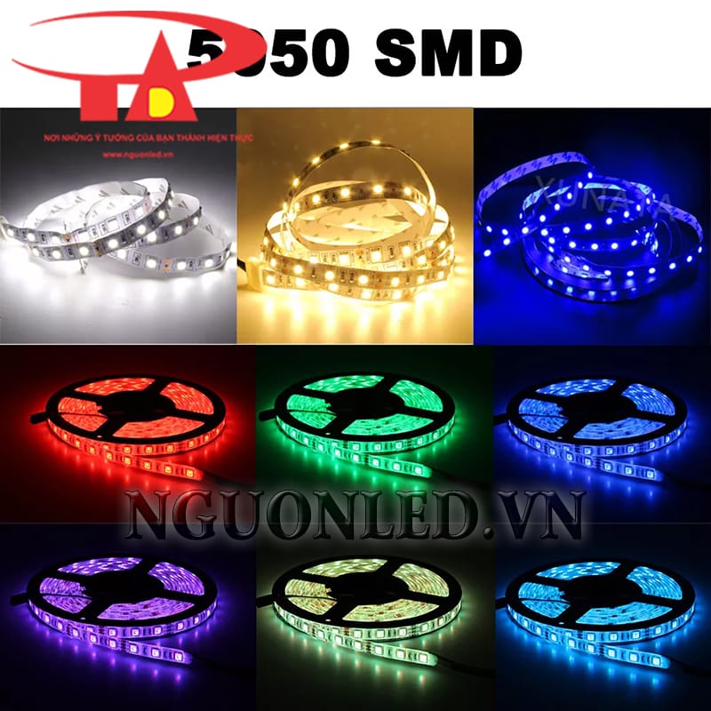 Led dây 5050 dùng cho ống silicon định hình