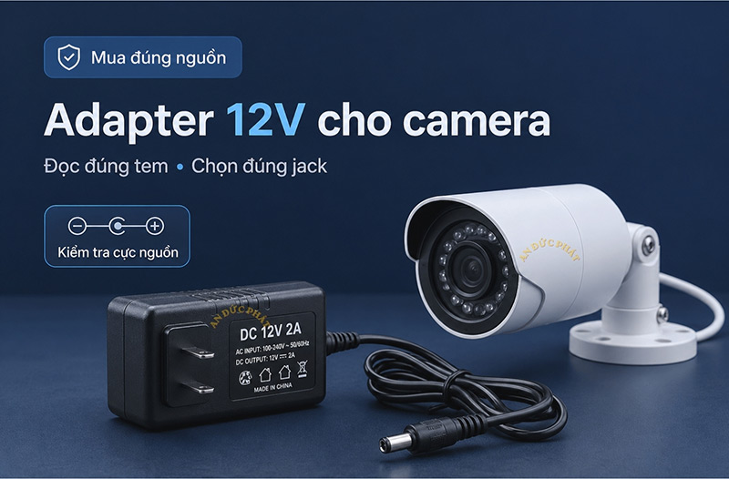 Adapter 12V 2A dùng cho camera