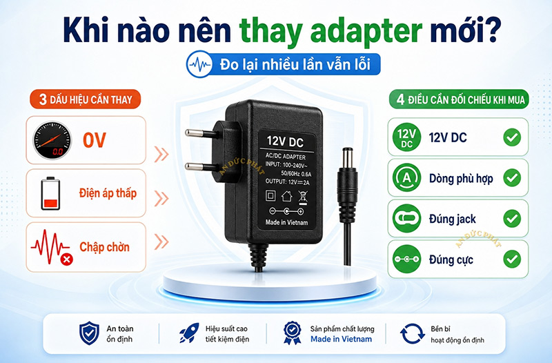 Khi nào nên thay adapter mới