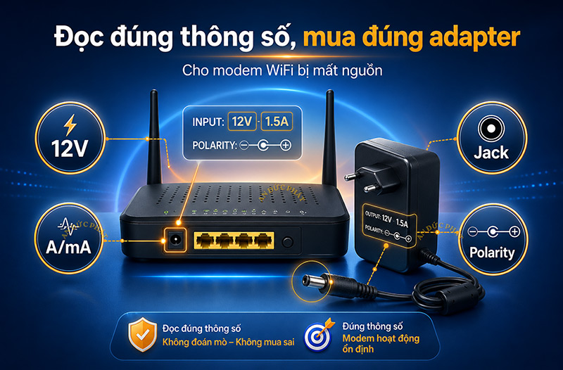 Đọc đúng thông số để mua đúng adapter