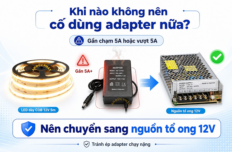 Khi nào không nên cố dùng adapter nữa