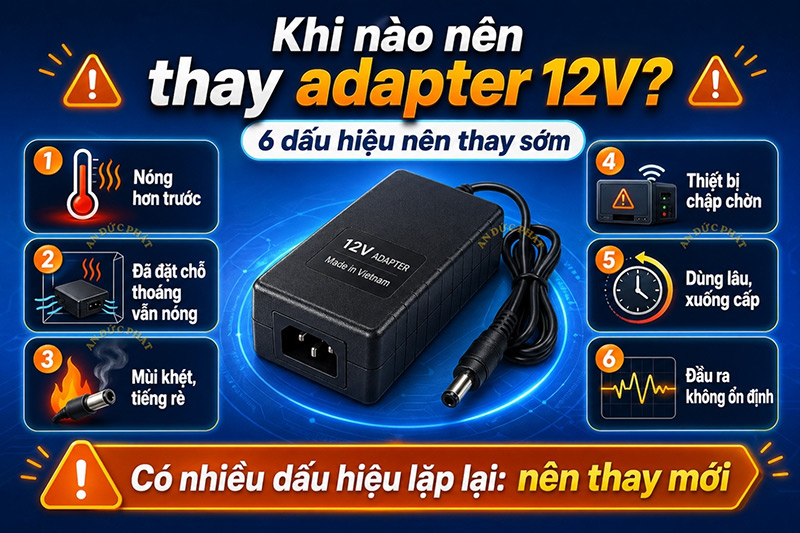 Những câu hỏi về adapter 12V