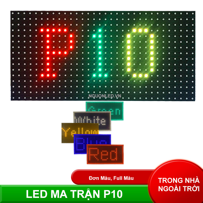 Led ma trận p10 dùng làm chạy hiệu ứng cho bảng hiệu quảng cáo