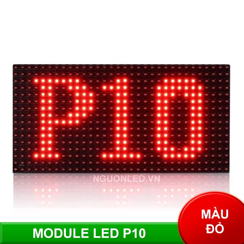 Module LED P10 màu đỏ ngoài trời hiển thị chữ chạy rõ nét