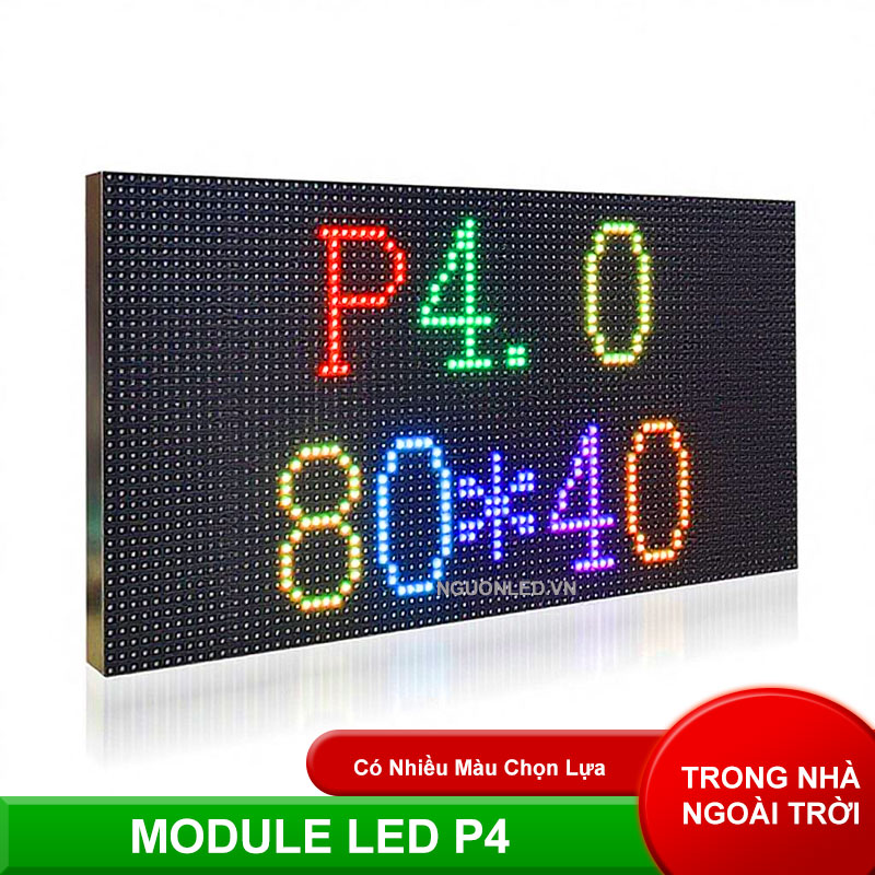 Module LED P4 full color kích thước 320x160 hiển thị sắc nét