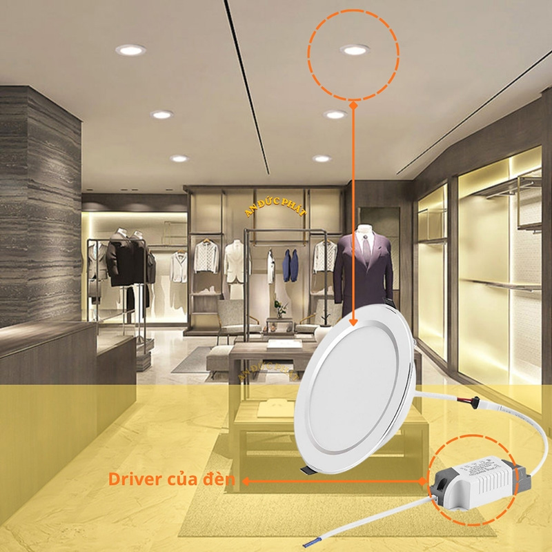 Các lỗi thường gặp khi chọn đèn LED âm trần như ánh sáng quá gắt, không thư giãn, lệch lỗ khoét và driver yếu