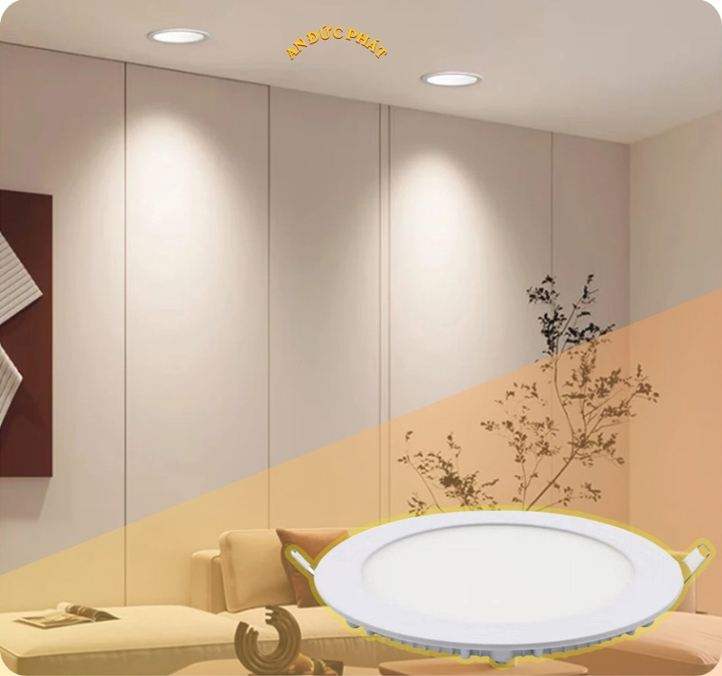 Chọn đèn LED âm trần cho phòng khách sao cho đẹp