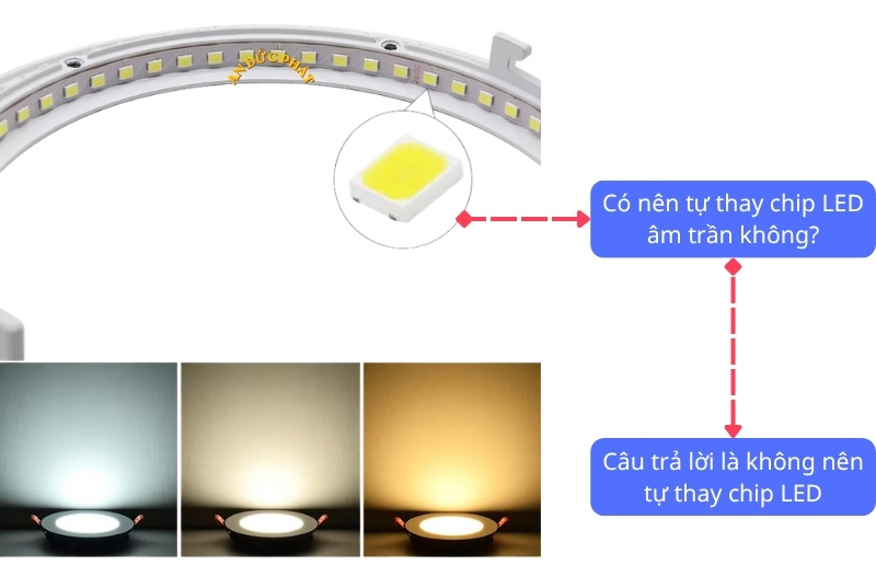 Có nên thay chip LED riêng khi đèn âm trần bị chập chờn không