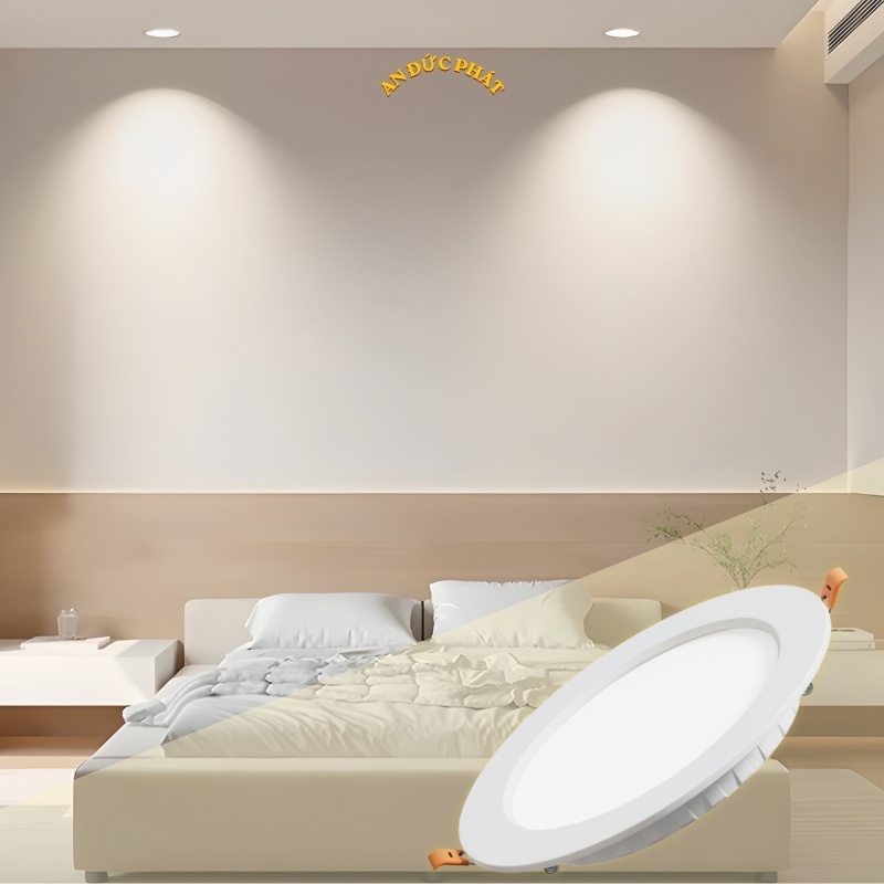 Đèn LED âm trần chống chói cho phòng ngủ và không gian nghỉ ngơi