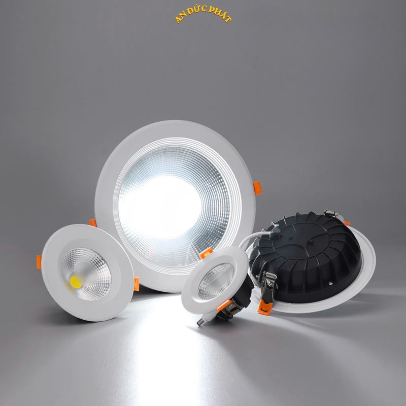 Đèn LED âm trần nhiều kích thước lỗ khoét cho trần thạch cao