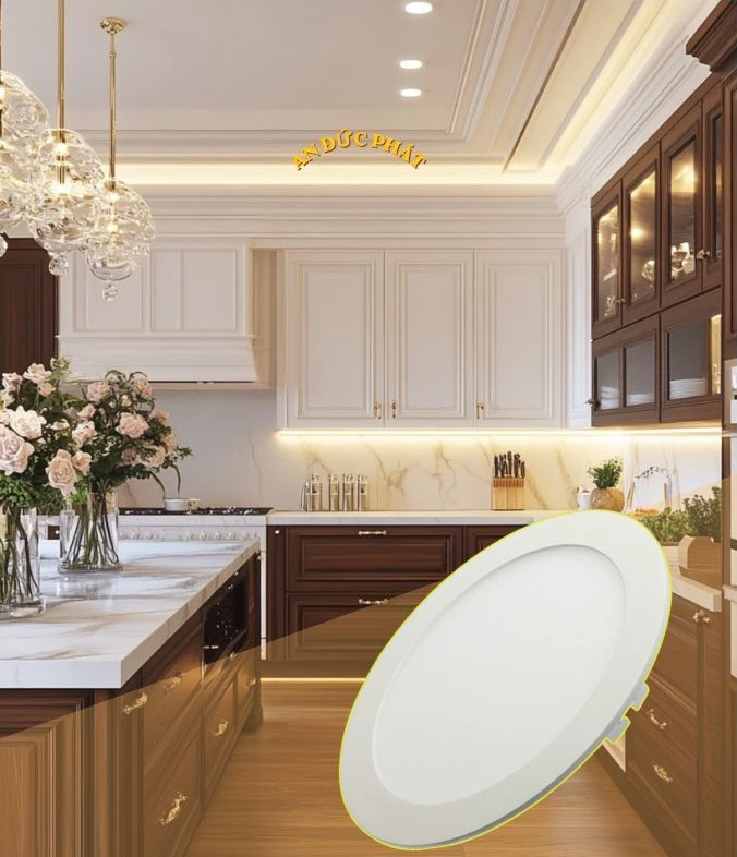 Đèn led âm trần dùng cho phòng bếp