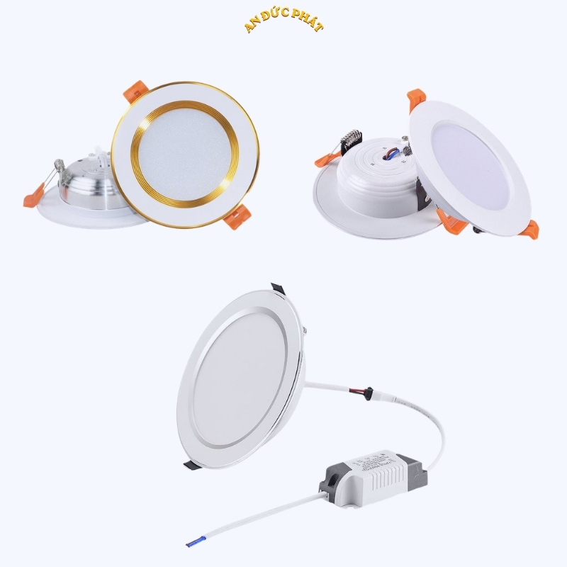 Mẫu đèn LED downlight âm trần kèm driver cho nhà ở