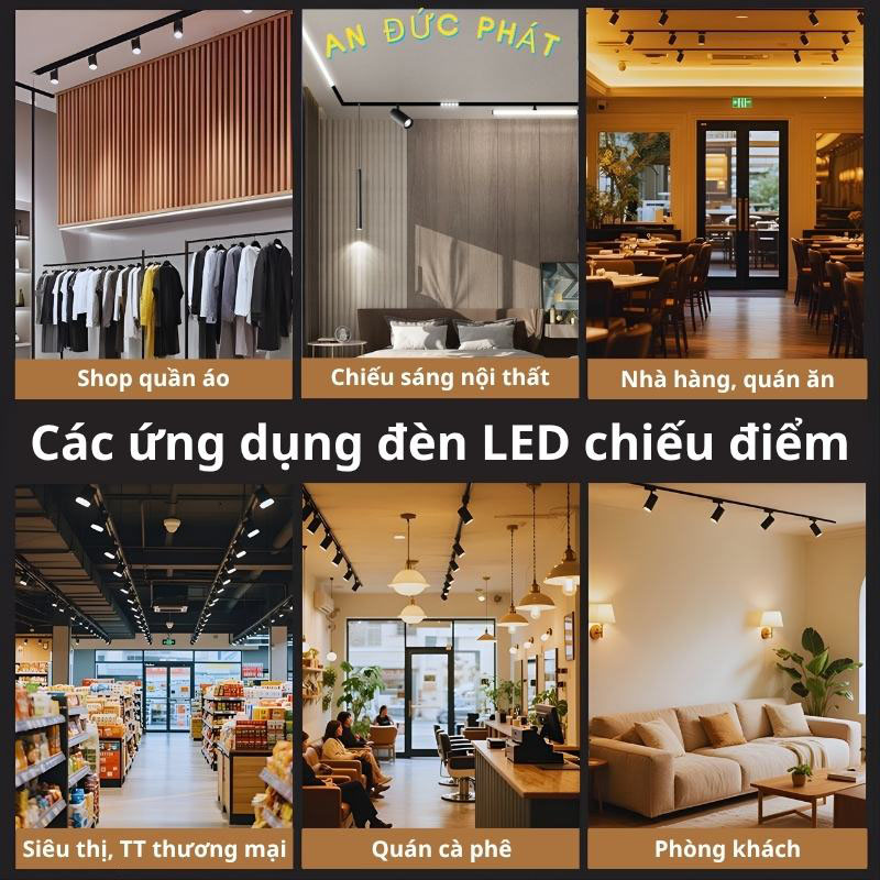 Ứng dụng thực tế của đèn LED chiếu điểm