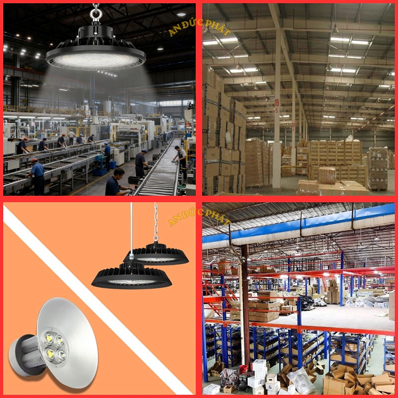Nhu cầu ánh sáng khác nhau giữa kho hàng khu đóng gói xưởng cơ khí và khu kiểm tra sản phẩm