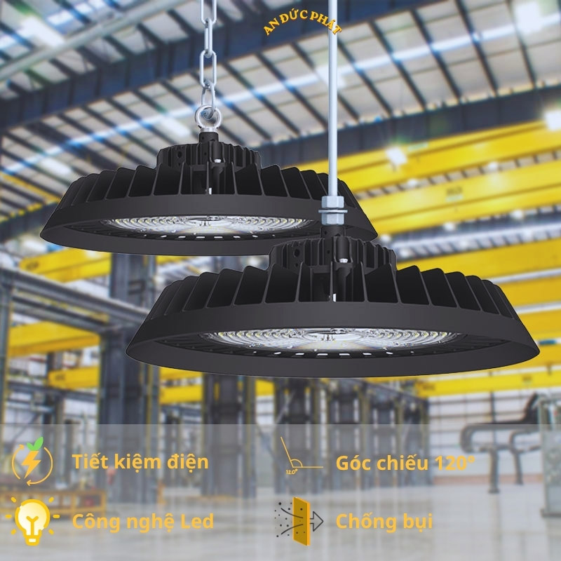Đèn LED Highbay UFO công nghiệp treo móc