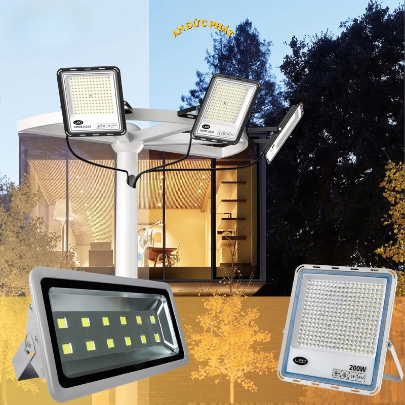 Đèn pha led chiếu sáng ngoài trời có thể chỉnh góc