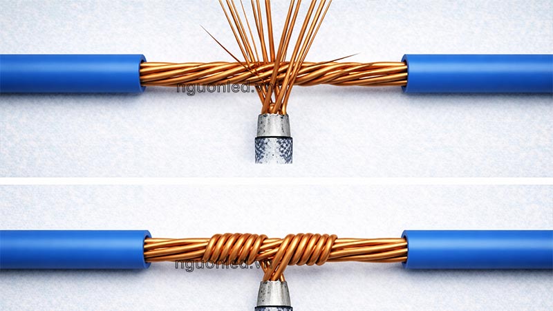 Cách nối dây điện lõi nhiều sợi an toàn