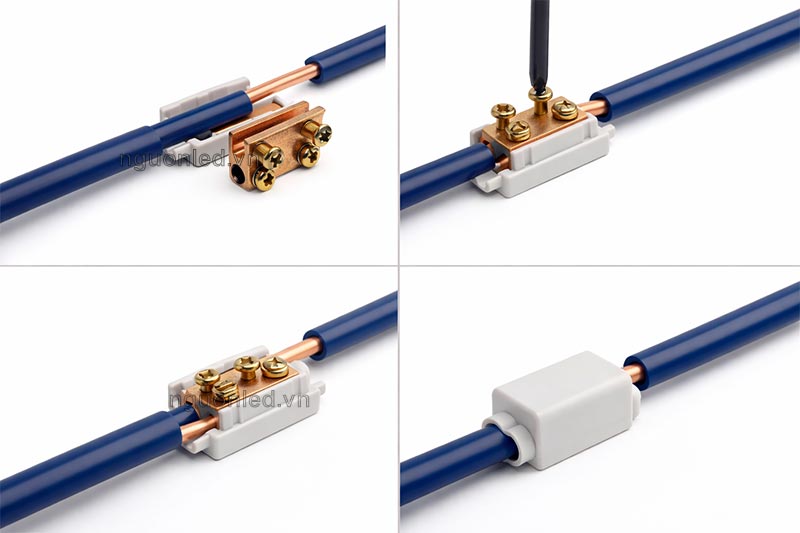 Nối dây điện vào thiết bị bằng ốc vít đúng kỹ thuật