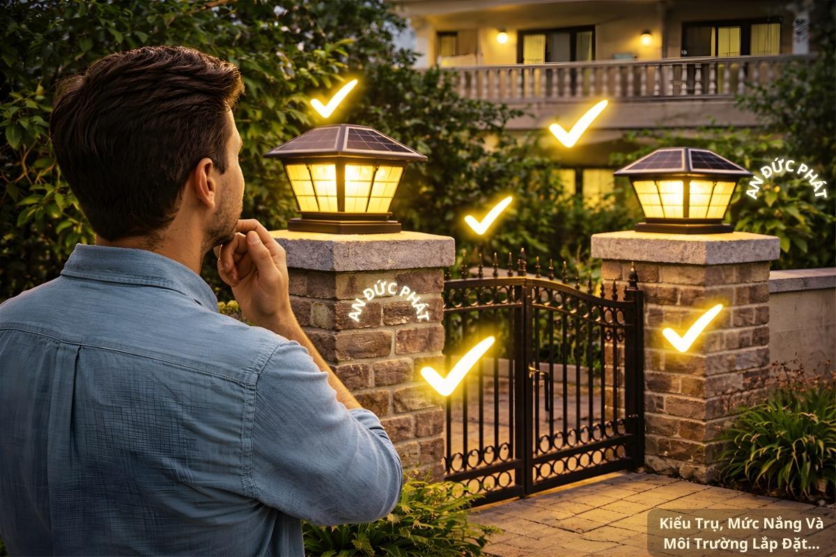 Điều quan trọng nhất khi chọn đèn trụ cổng năng lượng mặt trời