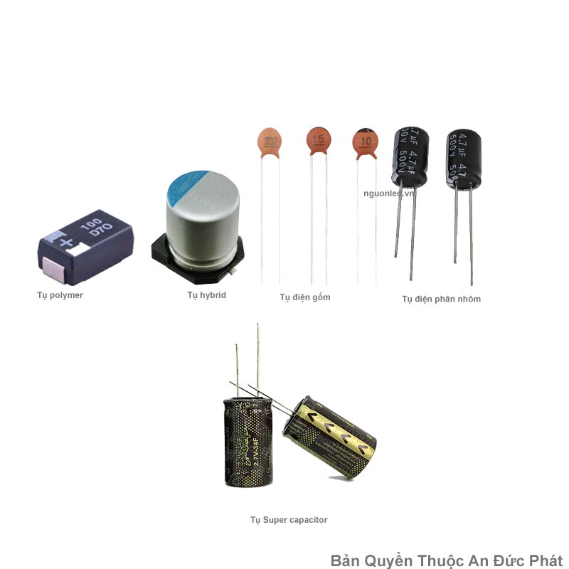 Các loại tụ điện phổ biến hiện nay