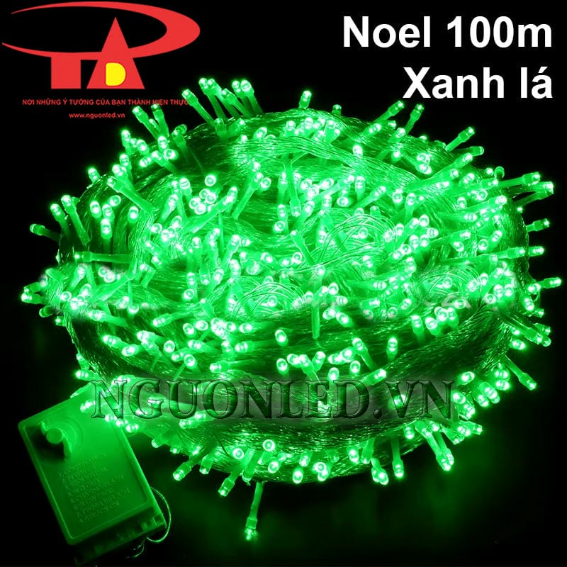 Đèn led noel xanh lá 100m