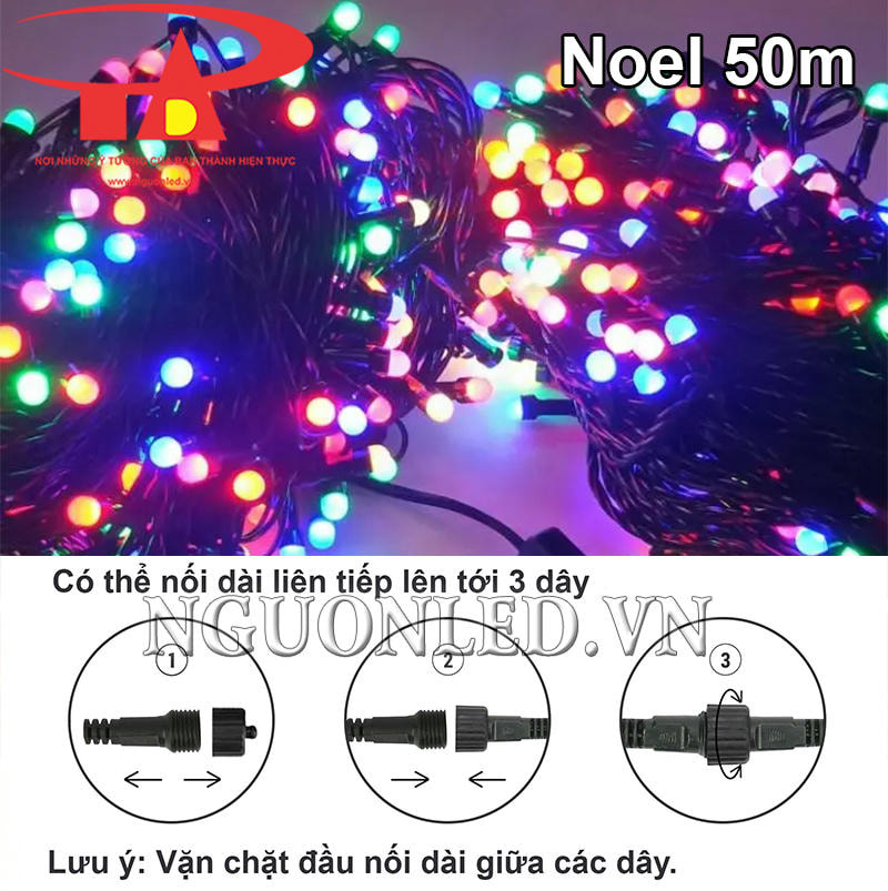 Hướng dẫn nối dài dây led noel đủ màu