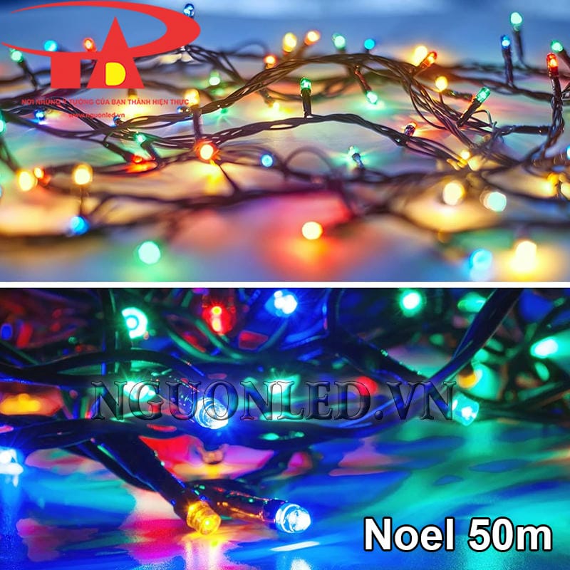 Đèn trang trí Noel 50m RGB