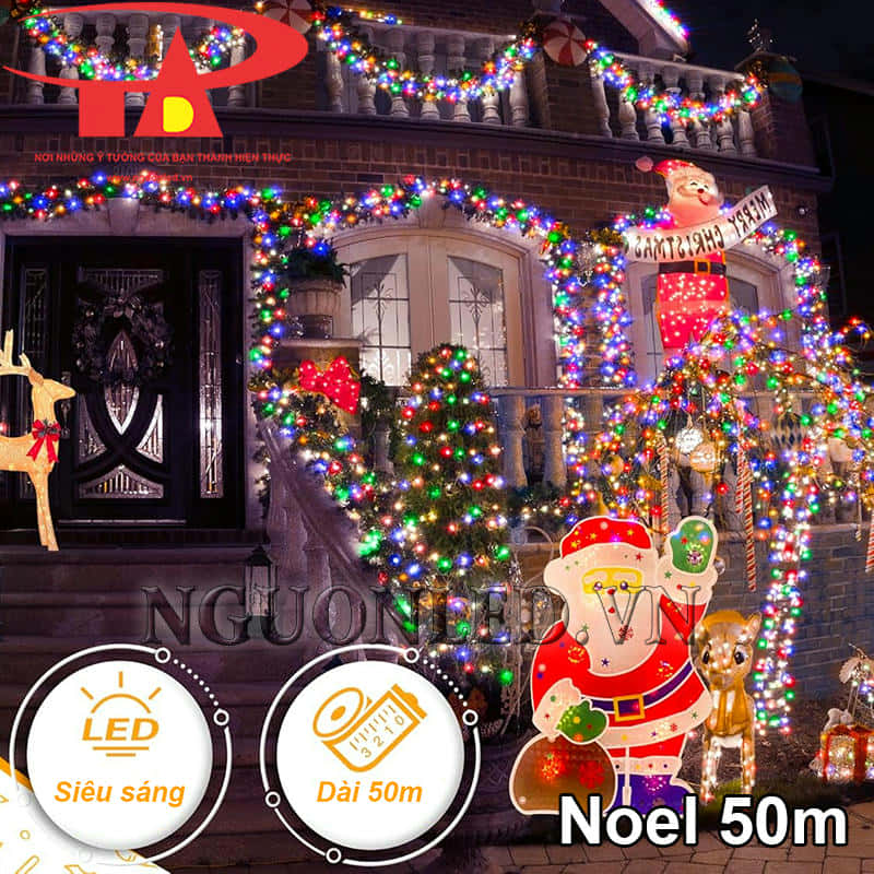 Đèn trang trí noel 50m siêu sáng