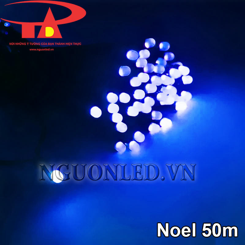 Dây đèn noel 50m xanh dương