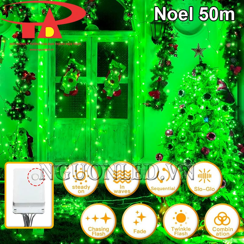 Đèn led trang trí noel tại chợ dân sinh