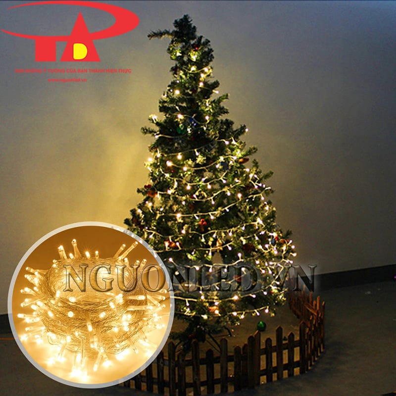 Dây led chớp noel trang trí cây thông