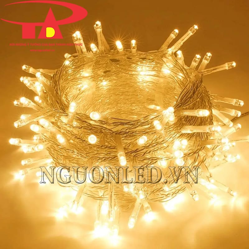 Dây led trang trí noel nháy vàng đậm