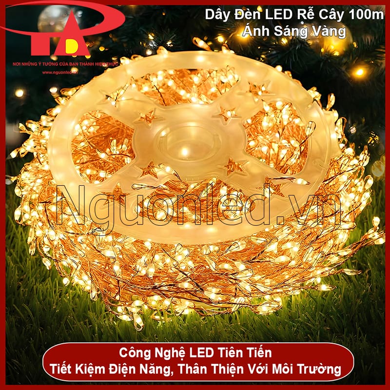 Dây đèn LED rễ cây tiết kiệm điện phù hợp sử dụng chiếu sáng trang trí trong thời gian dài