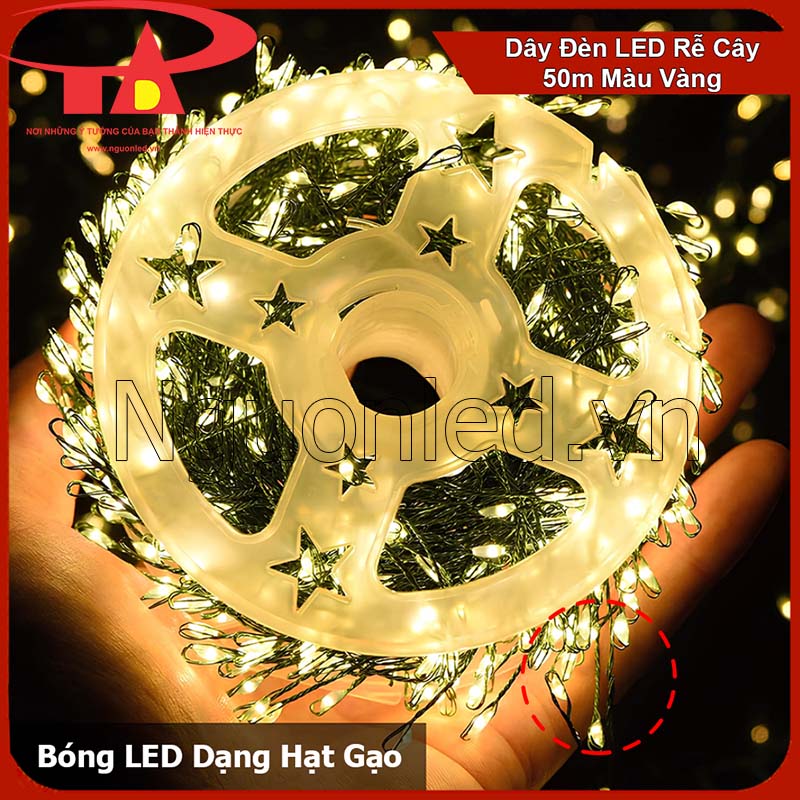 Dây đèn LED hạt gạo chống chói phù hợp trang trí không gian nghỉ ngơi