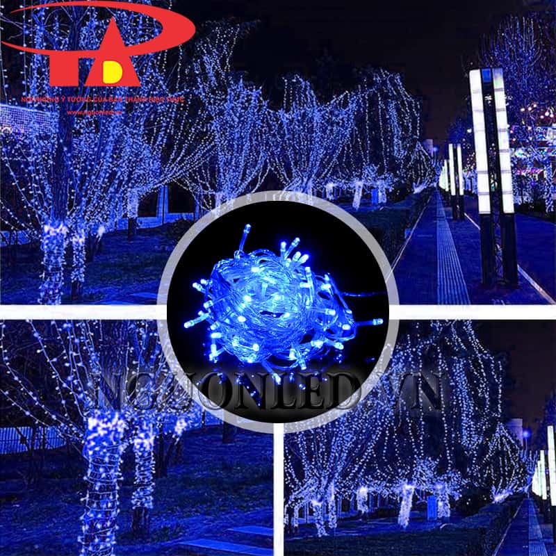 Dây led trang trí noel màu xanh dương