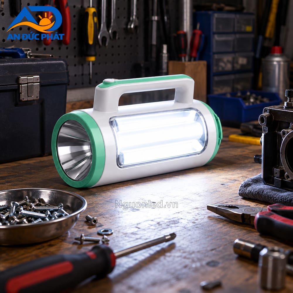 Đèn pin đa năng sử dụng pin dung lượng 4000mAh dùng sửa chữa