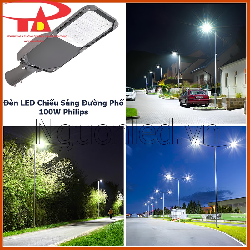 Đèn đường 100w nhiều led dùng cho đường nông thôn ánh sáng ổn định