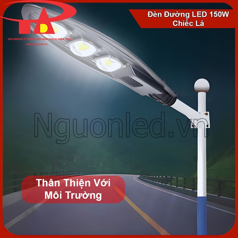 Tiêu chuẩn CE RoHS cho đèn đường 150W kiểu chiếc lá thân thiện sức khỏe