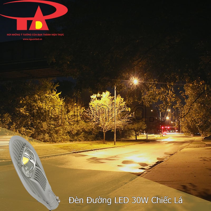 Đèn đường led 30W chiếu sáng lối đi nội bộ và đường làng quê