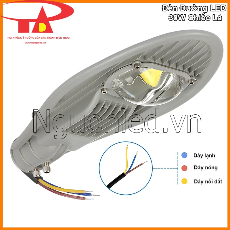 Phân biệt dây điện của đèn đường chiếc lá 30W