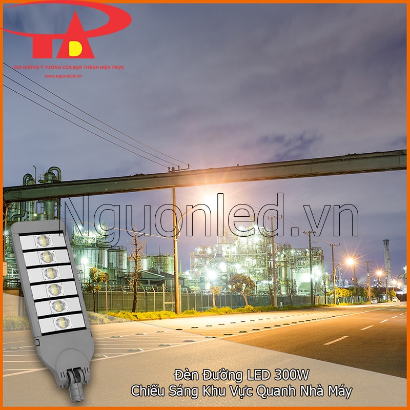 Đèn LED chiếu sáng ngoài trời 300W xung quanh nhà máy và điểm giám sát xa