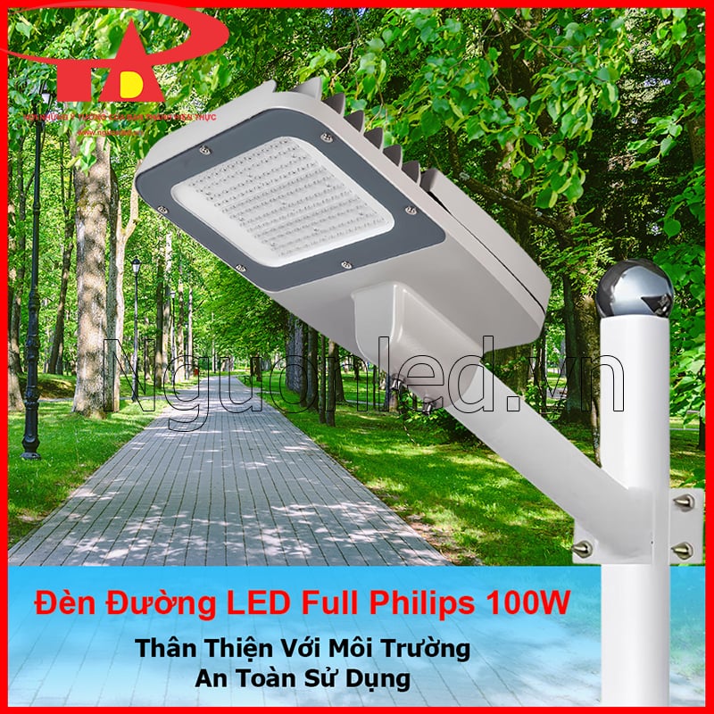 Đèn LED đường phố Philips 100W không chứa chì thủy ngân và tia UV an toàn hơn cho không gian ngoài trời