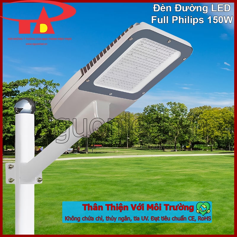 Đèn đường LED Philips 150W không chứa thủy ngân, an toàn môi trường và sức khỏe người dùng